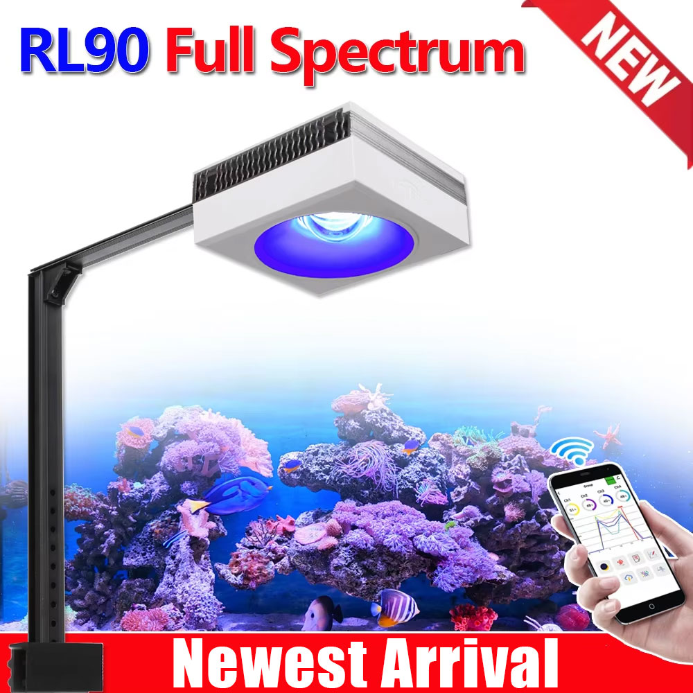 Marine X Aquarium - مصباح حوض السمك PopBloom RL90 كامل