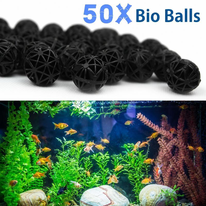 Aquarium And Marine - 50 قطعة من كرات الفلتر البيولوجي