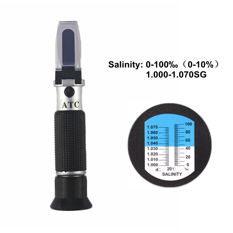 Marine Aquarium Refractometer - مقياس انكسار الملوحة 0-10% 1.000-1.070SG مقياس