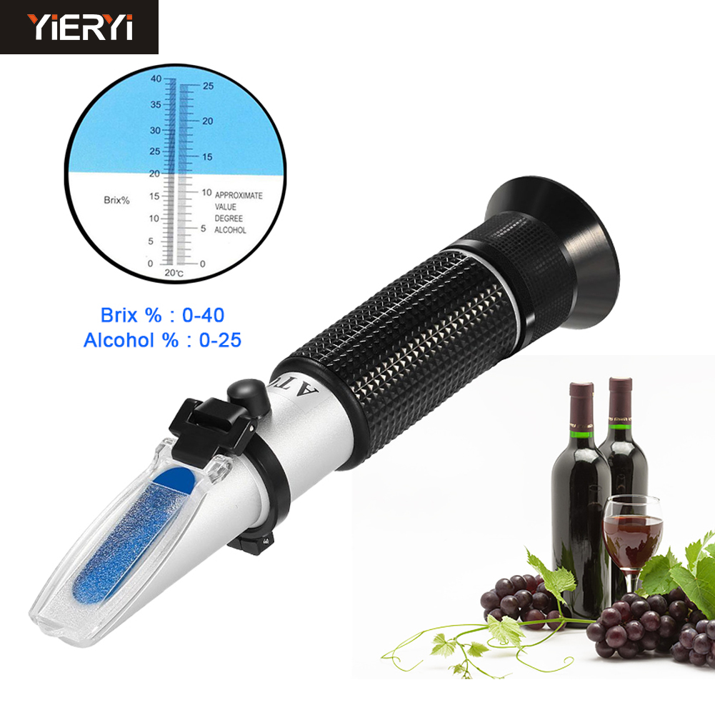 0-40% Brix 0-25% الكحول العنب  - مراجعة Marine Aquarium Refractometer وسعره