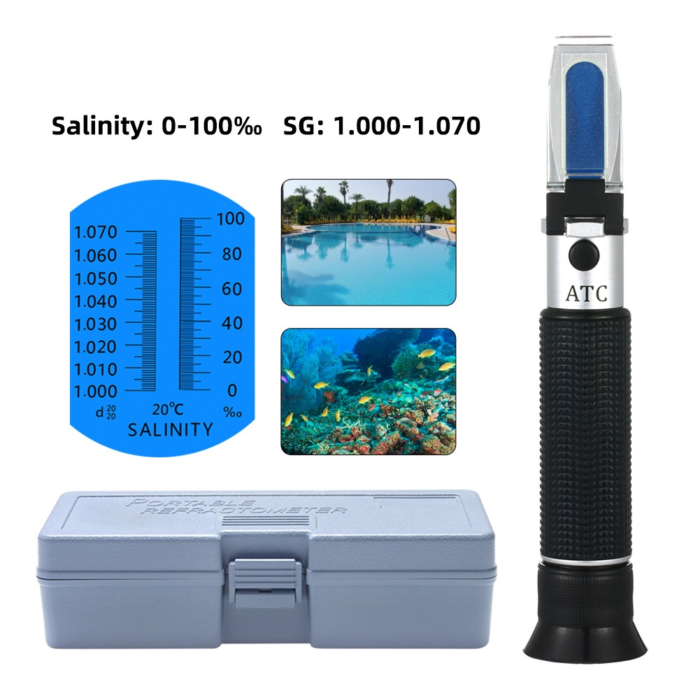 مقياس إنكسار ملح محمول ، ملوحة - مراجعة Marine Aquarium Refractometer وسعره