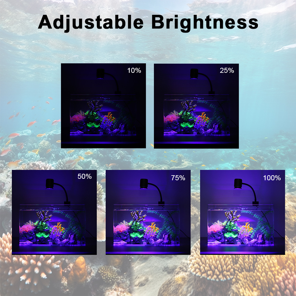 إضاءة LED للأحواض المائية بطيف - مراجعة Marine Aquarium Uv وسعره